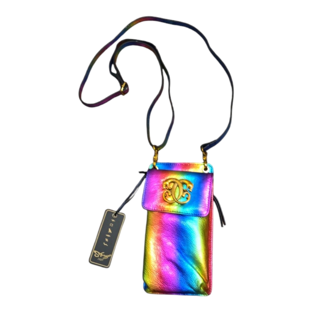 Sharif Legacy Pearlized Leather Crossbody Bag 